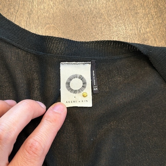 Akemi + Kin Open Front Sheer Tie Cardigan - Picture 9 of 11